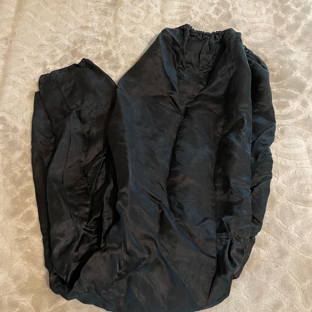 Women’ Black Satin Pants